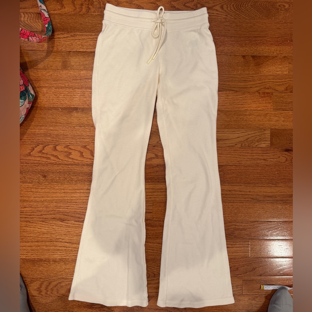 Sunday Best Waffle Knit Flared Pants XS